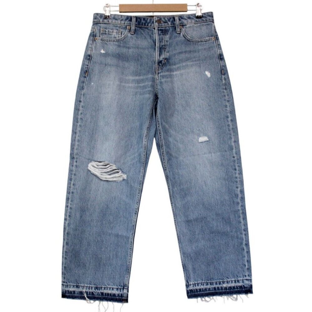 Banana Republic Jeans Size 29 Slouchy Straight Leg Baggy Relaxed Button Fly